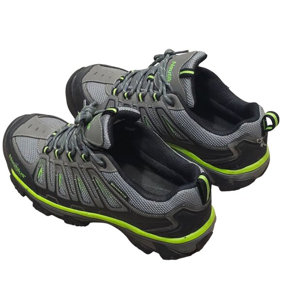 Nautilus Mens Safety Toe Work Shoes Size 10.5 M Gray Green Mesh N2208M Oil-Resis - Picture 2 of 5